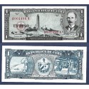 Banco Nacional de CUBA 1 PESO 1956 JOSE MARTI Serie B 000839 A Pick 87A BILLETE SC Caribbean UNC BANKNOTE