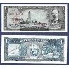 Banco Nacional de CUBA 1 PESO 1956 JOSE MARTI Serie B 000839 A Pick 87A BILLETE SC Caribbean UNC BANKNOTE