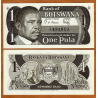 BOTSWANA 1 PULA 1983 ANTILOPES, CEREALES y PRESIDENTE Pick 6A BILLETE SC Africa UNC BANKNOTE