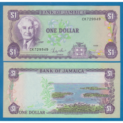 JAMAICA 1 DOLAR 1987 ALEXANDER BUSTAMENTE Pick 68 BILLETE SC UNC BANKNOTE 1 Dollar