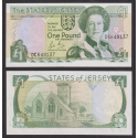 JERSEY 1 LIBRA 1989 REINA ISABEL y ST. HELIER PARISH CHURCH Pick 15 BILLETE SC The States of Jersey 1 Pound UNC BANKNOTE