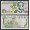 JERSEY 1 LIBRA 1989 REINA ISABEL y ST. HELIER PARISH CHURCH Pick 15 BILLETE SC The States of Jersey 1 Pound UNC BANKNOTE