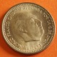 @MUY RARA NUEVA@ ESPAÑA 1 PESETA 1953 * 19 54 FRANCISCO FRANCO KM.775 MONEDA DE LATON SC Alguna Imperfección