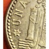 @MUY RARA NUEVA@ ESPAÑA 1 PESETA 1953 * 19 54 FRANCISCO FRANCO KM.775 MONEDA DE LATON SC Alguna Imperfección