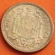 @MUY RARA NUEVA@ ESPAÑA 1 PESETA 1953 * 19 54 FRANCISCO FRANCO KM.775 MONEDA DE LATON SC Alguna Imperfección