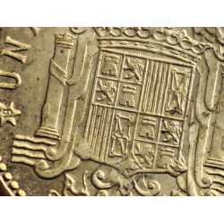 @MUY RARA NUEVA@ ESPAÑA 1 PESETA 1953 * 19 54 FRANCISCO FRANCO KM.775 MONEDA DE LATON SC Alguna Imperfección