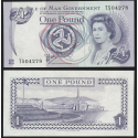 @ESCASO@ ISLA DE MAN 1 LIBRA 1983 ISABEL II Firma DAWSON Pick 40.A BILLETE SC Isle of Man 1 Pound