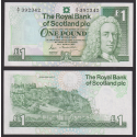 ESCOCIA 1 LIBRA 1987 THE ROYAL BANK OF SCOTLAND LORD LAY CASTILLO DE EDINBURGO Pick 346 BILLETE SC 1 Pound