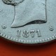 ESPAÑA 5 PESETAS 1871 * 18 74 DEM REY AMADEO I DE SABOYA y ESCUDO KM.666 MONEDA DE PLATA (DURO) Spain silver R/4