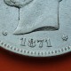 ESPAÑA 5 PESETAS 1871 * 18 75 DEM REY AMADEO I DE SABOYA y ESCUDO KM.666 MONEDA DE PLATA (DURO) Spain silver R/2