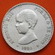 ESPAÑA 5 PESETAS 1890 * 18 90 MPM REY ALFONSO XIII MONEDA DE PLATA (DURO) KM.689 Spain silver coin R/5