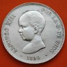 ESPAÑA 5 PESETAS 1890 * 18 90 PGM REY ALFONSO XIII MONEDA DE PLATA (DURO) KM.689 Spain silver coin R/1