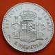 ESPAÑA 5 PESETAS 1890 * 18 90 PGM REY ALFONSO XIII MONEDA DE PLATA (DURO) KM.689 Spain silver coin R/1