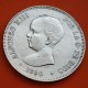 ESPAÑA 5 PESETAS 1890 * 18 90 PGM REY ALFONSO XIII MONEDA DE PLATA (DURO) KM.689 Spain silver coin R/1