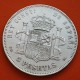 ESPAÑA 5 PESETAS 1890 * 18 90 PGM REY ALFONSO XIII MONEDA DE PLATA (DURO) KM.689 Spain silver coin R/1