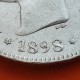 ESPAÑA 5 PESETAS 1898 * 18 -- SGV REY ALFONSO XIII KM.707 MONEDA DE PLATA (DURO) Spain silver R/4
