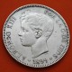 @ULTIMO DURO ACUÑADO@ ESPAÑA 5 PESETAS 1899 * 18 99 SGV REY ALFONSO XIII KM.707 MONEDA DE PLATA Spain silver R/2