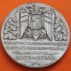@RARA@ ESPAÑA 1956 1856 MEDALLA CENTENARIO DEL BANCO DE ESPAÑA PLATA ESTUCHE 75 gramos 50 mm