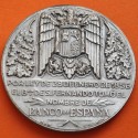 @RARA@ ESPAÑA 1956 1856 MEDALLA CENTENARIO DEL BANCO DE ESPAÑA PLATA ESTUCHE 75 gramos 50 mm