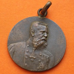 @BUSTO RARO@ ESPAÑA 1875 MEDALLA 3ª GUERRA CARLISTA ALFONSO XII A LOS EJERCITOS EN OPERACIONES