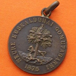 @BUSTO RARO@ ESPAÑA 1875 MEDALLA 3ª GUERRA CARLISTA ALFONSO XII A LOS EJERCITOS EN OPERACIONES
