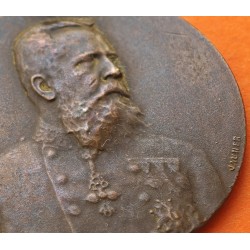 @BUSTO RARO@ ESPAÑA 1875 MEDALLA 3ª GUERRA CARLISTA ALFONSO XII A LOS EJERCITOS EN OPERACIONES
