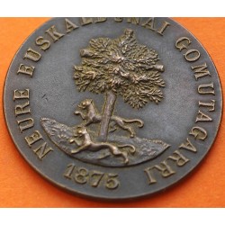 @BUSTO RARO@ ESPAÑA 1875 MEDALLA 3ª GUERRA CARLISTA ALFONSO XII A LOS EJERCITOS EN OPERACIONES