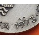 @RARA@ ESPAÑA 1973 SALÓN NAÚTICO DE BARCELONA - BARCO VELERO MEDALLA DE PLATA 58 gramos 50 mm
