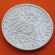 . @PRECIOSA@ REINO DE WUERTTEMBERG Alemania 3 MARCOS 1914 F WILHELM II KM.635 MONEDA DE PLATA Germany Deutsches Reich DREI MARK