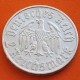 . @ESPECTACULAR@ ALEMANIA 2 MARCOS 1933 D MARTIN LUTHER KM.79 III REICH NAZI @RARA@ MONEDA DE PLATA 2 Reichsmark silver