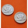 . 1 Moneda @LUJO@ x SANTANDER PALENCIA y BURGOS 50 CENTIMOS 1937 TRABAJADOR NICKEL España GUERRA CIVIL Ref/5