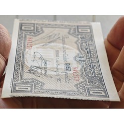 . @LUJO - RARA ANTEFIRMA@ BILBAO 10 PESETAS 1937 BANCO CENTRAL Sin Serie 841270 Pick S.560 BILLETE SC Guerra Civil Euskadi