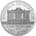AUSTRIA 1,50 EUROS 2010 FILARMONICA MONEDA DE PLATA PURA 999 SC 1 ONZA OZ OUNCE Österreich silver Philharmonic EURO