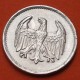 ALEMANIA 1 MARCO 1924 A ÁGUILA - República del WEIMAR KM.42 MONEDA DE PLATA MBC+ Germany 1 Mark