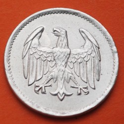 ALEMANIA 1 MARCO 1924 A ÁGUILA - República del WEIMAR KM.42 MONEDA DE PLATA MBC+ Germany 1 Mark