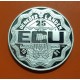 . 0,74 ONZAS + ESTUCHE + CERTIFICADO x Holanda 25 ECU 1991 REINA BEATRIZ y CLAUS MEDALLA MONEDA DE PLATA The Netherlands