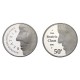 . 0,74 ONZAS x HOLANDA 50 GULDEN 1991 REINA BEATRIZ & CLAUS BODAS DE PLATA KM.215 MONEDA PROOF ESTUCHE The Netherlands