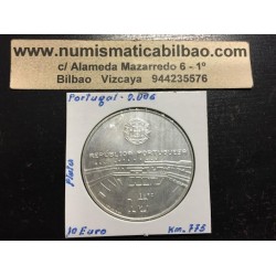 PORTUGAL 10 EUROS 2006 FIFA MUNDIAL DE FUTBOL EN ALEMANIA MONEDA DE PLATA SC- silver 0,43 ONZAS