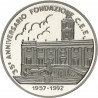 ITALIA ECU 1992 BANCO CENTRAL - TRATADO DE ROMA MONEDA DE PLATA PROOF 39 mm 0,74 onzas Tirada 7500