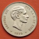 . ESPAÑA 25 PESETAS 1879 * 18 79 DEM Rey ALFONSO XII KM.673 MONEDA DE ORO EBC ALFONSINA Spain gold coin