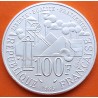 FRANCIA 100 FRANCOS 1985 EMILE ZOLA ESCRITOR DE GERMINAL KM.957 MONEDA DE PLATA EBC/SC France 100 Francs silver