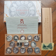 ESPAÑA I SERIE IBEROAMERICANA 1ª 1991/1992 ENCUENTRO ENTRE DOS MUNDOS 14 MONEDAS DE PLATA PROOF ESTUCHE y CERTIFICADO