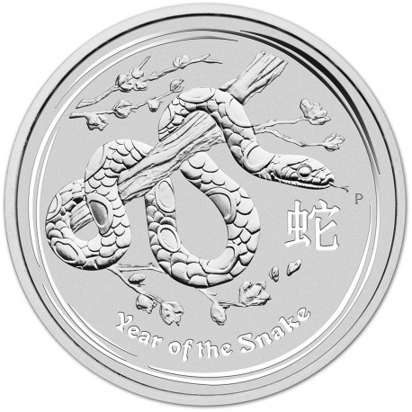 ... AUSTRALIA 2 DOLARES 2013 AÑO DE LA SERPIENTE 2ª Serie Lunar MONEDA DE PLATA silver Ounce OZ ONZA YEAR OF THE SNAKE