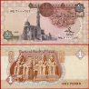 EGIPTO 1 LIBRA 1987 FARAONES EN TALUD DE ABU SIMBEL Pick 50.D BILLETE SC Egypt 1 Pound UNC BANKNOTE