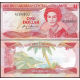 . @RARO@ ANGUILLA - Estados del Caribe Oriental 1 DOLAR 1988 ISABEL II e ISLA Pick 21U BILLETE SC EAST CARIBBEAN STATES