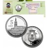 ESPAÑA 5 EUROS 2012 Ciudad de VITORIA - CATEDRAL DE SANTA MARIA MONEDA DE PLATA ESTUCHE FNMT CAPSULA