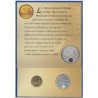 ESPAÑA CARTERA FNMT 2000 PESETAS 2001 + 100 PESETAS ULTIMA EMISION DE LA PESETA MONEDA DE PLATA SC ESTUCHE OFICIAL FNMT