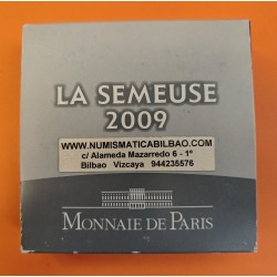 . @TIRADA 251 MONEDAS@ FRANCIA 50 EUROS 2009 Serie SEMEUSE 50 AÑOS CORTE DE LOS DERECHOS HUMANOS PLATA ESTUCHE 5 ONZAS