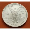 MEXICO 1 ONZA 1992 ANGEL LIBERTAD MONEDA DE PLATA PURA SC Mejico silver coin OZ OUNCE CÁPSULA
