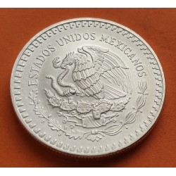 MEXICO 1 ONZA 1992 ANGEL LIBERTAD MONEDA DE PLATA PURA SC Mejico silver coin OZ OUNCE CÁPSULA